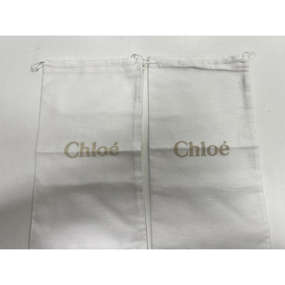 Authentic Chloe Shoe Dust Bags X2  Protective Cover Pouch 12”x7” - Picture 2 of 4